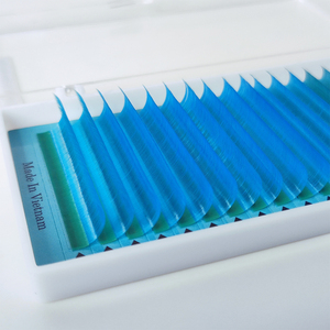 New Arrival Festival-Colored Neon Eyelash Extensions 0.15mm Thickness Easy <b>Model</b> Box Packaging Private Label Fans Made Vietnam - Product Image 3