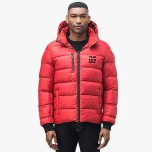 Veste rembourrée chaude d'hiver personnalisée de qualité supérieure à la mode Veste polaire pour hommes avec capuche - Product Image 1