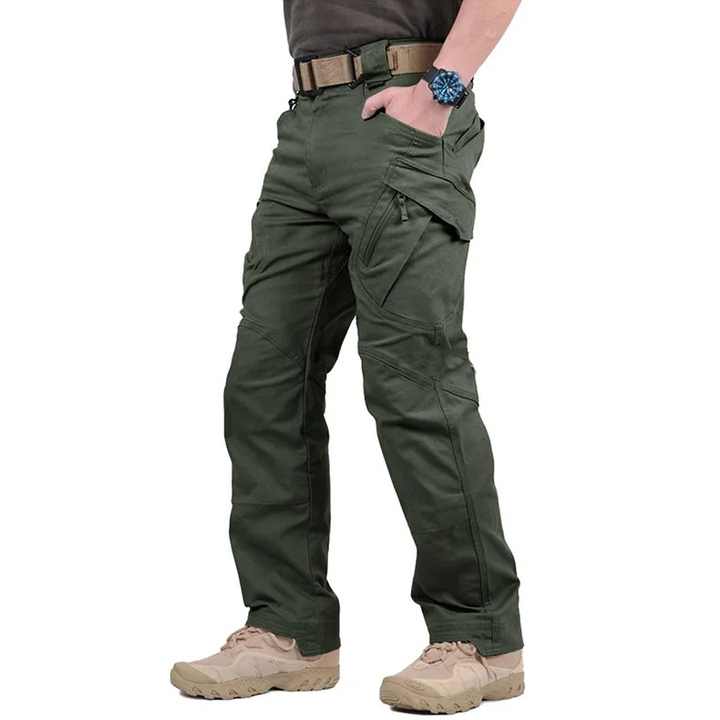 Men's Classic Outdoor Tactical Cargo Pants Mid-Waist Joggers Multi-Pocket Trousers for Hiking Trekking OEM Service Available