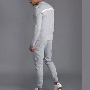 Ensemble de survêtement de sport pour hommes, sweat à capuche à manches longues, pantalon de jogging à coupe ajustée, pantalon complet pour hommes, survêtement à rayures - Product Image 6