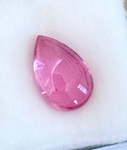 ทัวร์มาลีนสีชมพูที่ปลูกในห้องปฏิบัติการพร้อมเส้นสีขาวซึ่งเป็นความงามมากขึ้นต่อเครื่องประดับหินเหลี่ยมเพชรพลอยที่ทําหินจากอินเดีย - Product Image 2