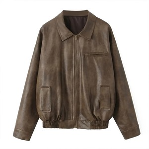 แจ็กเก็ตหนังแกะแท้สำหรับผู้ชาย, แจ็คเก็ตหนังแกะแท้คอปกพับลงอเนกประสงค์แฟชั่นฤดูหนาวใหม่ - Product Image 1