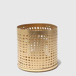 Set of 3 Decorative Gold Metal Votive <b>Candle</b> Holders Elegant Cutwork Design Perfect for Home Decor and Festive Lighting - Product Image 4