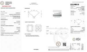 Diamante cultivado en laboratorio con certificación IGI de 2 quilates, corte radiante, claridad VS, diamante suelto para anillo. - Product Image 2