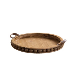 New Designs Natural wood <b>tray</b> 13 15 Inch cm Large Mini Wood Serving Acacia Round Shape Wooden <b>Tray</b> - Product Image 6