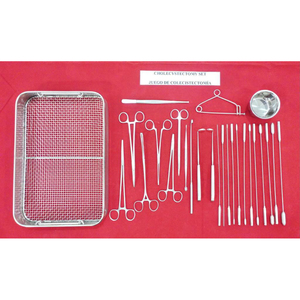 Juego de Instrumentos de Colecistectomía Manuales de Acero Inoxidable MayoMed Professional con Bandeja de Malla, Certificado CE - Product Image 1