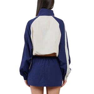 Ensembles deux pièces coupe-vent légers couleur unie personnalisés pour la pluie, style streetwear 2026 - Product Image 4