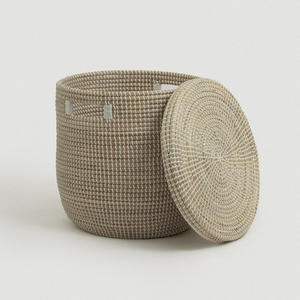 Conteneur ménager en gros, panier en jonc de mer, prix le plus bas, paniers en jonc de mer prêts à être expédiés - Product Image 3