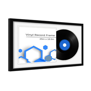 Marco de Madera para Discos de <span class=keywords><strong>Vinilo</strong></span> Chunlei OEM, para Exhibición de Discos, con Tamaño y Color Personalizados, y Barnizado UV - Product Image 1