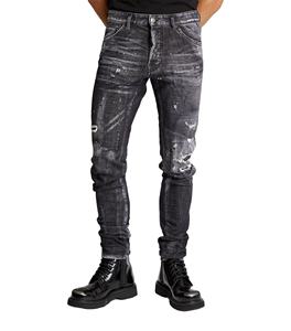 Pantalones Vaqueros Personalizados de Última Moda para Hombre, Transpirables, Tejidos, con Parches Grises Desgastados, Diseño Personalizado - Product Image 6