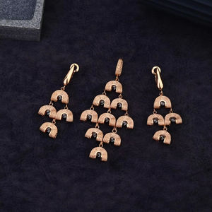 Collier en pierre chic et boucles d'oreilles Combo bijoux à la mode pour toutes les occasions - Product Image 1