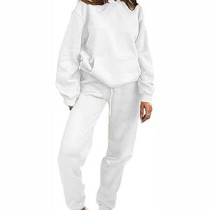 Conjuntos de chándal con capucha para mujer de calidad única Ropa estampada de peso pesado con pantalón Características de talla grande - Product Image 3