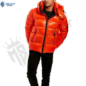 Veste matelassée personnalisée à la vente chaude pour hommes, hiver, avec col montant, logo sur le devant, tailles personnalisées, fabriquée au Pakistan - Product Image 3