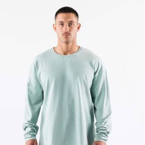 Printemps été Offres Spéciales 100% coton T-shirt à manches longues personnalisé hommes T-shirts à manches longues - Product Image 1