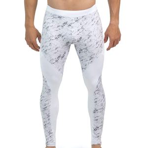 Pantalons de sport imprimés unis pour hommes, coupe slim, taille élastique, collants de sport à haute élasticité, leggings de course à pied, fabriqués au Pakistan - Product Image 4