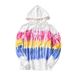 Sudaderas con capucha Tie Dye para mujer más vendidas para ropa de moda de invierno con logotipo frontal para uso al aire libre Precio bajo - Product Image 1