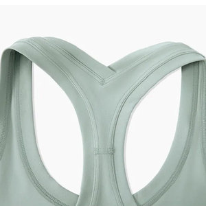 เสื้อกล้ามสแปนเด็กซ์สีขาวสำหรับผู้หญิงเสื้อคอกลมผ้าฝ้าย/เส้นใยไม้ไผ่ระบายอากาศสำหรับฤดูร้อน - Product Image 4