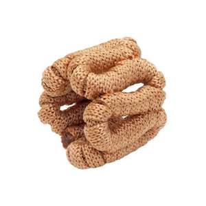 Vente en gros pas cher Anneau de serviette en rotin avec strass boucle de serviette pour décor de serviette de mariage - Product Image 1