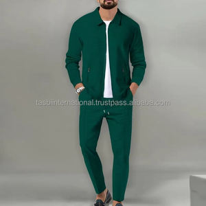 .... Conjunto de chándal con cremallera completa para hombre con pantalones Jogger, ropa deportiva de dos piezas para entrenamiento informal y actividades al aire libre - Product Image 5