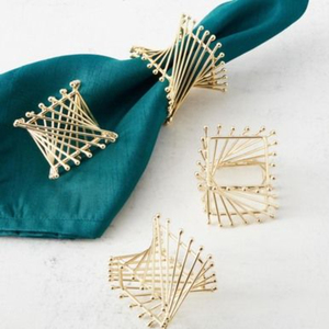 New classic table decoration napkin ring holder home hotel restaurant napkin holder gold <b>tissue</b> napkin cuff - Product Image 2