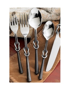 Antique Style Brass Cutlery <b>Set</b> of 4 With Casting Handle New Metal Flatware for Hotel New Metal Cutlery <b>Spoon</b> <b>and</b> <b>Fork</b> - Product Image 4