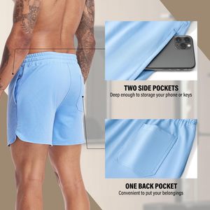 Pantalones Cortos de Cintura Alta para Hombre, Hechos a Medida, Ecológicos, de Algodón, con Cordón Ajustable, con su Propio Logotipo, de Secado Rápido, Transpirables y Antiarrugas - Product Image 3