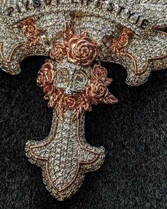 คุณภาพสูง VVS Moissanite แลปเพชร925สเตอร์ลิงเงินจี้ดอกไม้ฮิปฮอปประดับเพชรปรับแต่งได้จี้และเสน่ห์ - Product Image 4