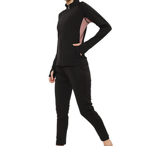 Conjunto Deportivo de Invierno para Mujer con Logotipo Personalizado, Pantalones Jogger, 100% Algodón, Transpirable, de Secado Rápido, Resistente al Viento, Ropa Deportiva - Product Image 1