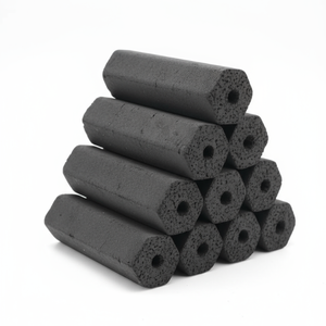 Briquettes de charbon de bois de qualité supérieure pour barbecue, de qualité restaurant, longue durée de combustion, sans fumée, écologiques, motif hexagonal, faible teneur en coquille de noix de coco - Product Image 1