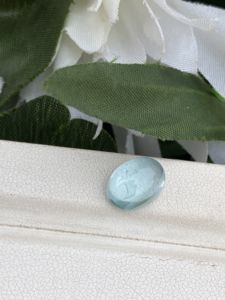 Excelente Natural 3,70 quilates aguamarina cabujón piedra Color superior forma ovalada con buen brillo piedras preciosas sueltas para la fabricación de joyas - Product Image 2