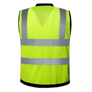 Chaqueta de seguridad de poliéster reflectante personalizada de secado rápido, chaleco de alta visibilidad, logotipo impermeable suministrado, ropa de trabajo de alta visibilidad para hombres - Product Image 6