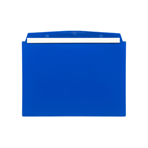 Portadocumenti autoadesivo, DIN A4 orizzontale, Blu, 10 pz. / Confezione.- SDSK/4110-03 - Product Image 1