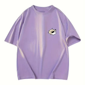 Camiseta de algodón 100% ajustada con cuello redondo para hombre 2024 con stock de logotipo de impresión personalizado, ropa a granel, fardo de ropa mixta, ropa usada - Product Image 1