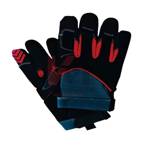 Gants de sécurité en cuir synthétique KARIMANS INDUSTRY KM pour hommes, imperméables, en cuir de vachette fendu, fermeture à boucle et crochet, usage sportif - Product Image 6