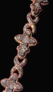 Collar de Cadena Cubana con Mariposa de Moissanita con Incrustaciones de Lujo, Chapado en Rodio, Estilo Hip Hop, Joyería Ortodoxa para Regalo y Fiesta - Product Image 3