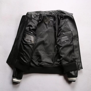 Veste universitaire en toile de haute qualité pour homme, col montant, épaisse, imperméable, coupe-vent, respirante, doublure en polyester et laine, taille XS - Product Image 4