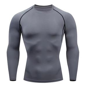Wholesale Men Running Sports <b>Gym</b> wear <b>Compression</b> full sleeve T- <b>Shirt</b> Slim fitted Exercise Active Wear T <b>shirts</b> - Product Image 5
