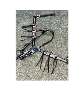 Juego de tachuelas de cuero occidental de calidad superior con sillín ajustable y brida adecuado para todos los tamaños de caballos de la India - Product Image 4