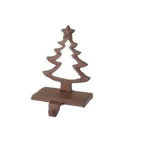 Colgador de árbol de Navidad de metal plateado de alta calidad y soporte de media con diseño personalizado ecológico - Product Image 4