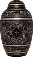 Urna Funeraria para Cenizas Humanas Adultas, Urna Decorativa Contemporánea de Aluminio Hecha a Mano, Florero de Piso para Funeral y Entierro