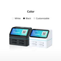 Estación de Carga Apilable de 4 Ranuras, Resistente al Fuego, de ABS, para Alquiler de Power Banks, para Laptop, Cámara, Reloj Inteligente y Micrófono, en Oferta