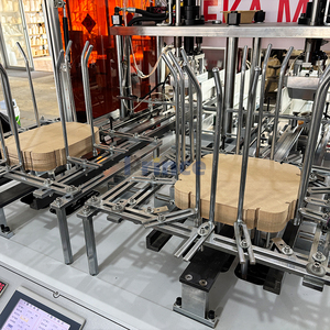 Tốc độ cao giấy nhanh chóng thực phẩm container Hộp gấp dán hình thành máy tự động ăn trưa chip salad <span class=keywords><strong>Hamburger</strong></span> hộp máy làm - Product Image 3