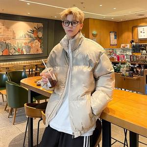 เสื้อแจ็คเก็ตพาร์กาฤดูหนาวสำหรับผู้ชายและผู้หญิง สไตล์เกาหลี ผ้าแคนวาส บุใยสังเคราะห์ อุ่นสบาย พร้อมซับในขนแกะ สไตล์ลำลอง ฮิปฮอป สตรีทแวร์ - Product Image 5