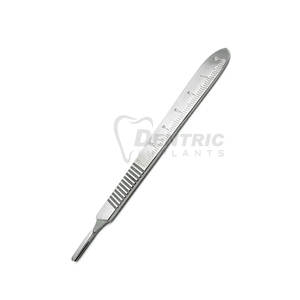 Poignée de scalpel en acier inoxydable avec poignée de précision pour ensemble dentaire - Product Image 3
