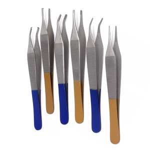 Ensemble de pinces à suture en tissu en acier inoxydable Adson de haute qualité 6 pièces Instruments chirurgicaux certifiés CE manuels de haute qualité - Product Image 6