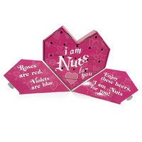 Boîte cadeau en carton vide personnalisée pour la Saint-Valentin avec logo personnalisé imprimé Calendriers de l'avent en forme de cœur