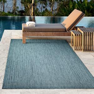Adiva tissé polypropylène haute pile intérieur/extérieur tapis résistant aux taches météo tapis de sol facile à nettoyer salon arrière-cour - Product Image 2