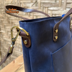 Bolso de mano de cuero genuino hecho a mano para mujer, bolso de hombro de gran capacidad y bolso de cuero cruzado - Product Image 4