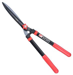23-1/4" Straight Blade S50C Carbon Steel Non-Stick Coating Hedge Pruner Oval Steel Handles Anti-Slip Grip for Garden DIY - Product Image 1