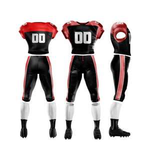 Impression personnalisée Uniforme américain paquet personnalisé Vêtements d'entraînement pour jeunes de qualité supérieure et maillot de football américain personnalisé pour hommes - Product Image 1